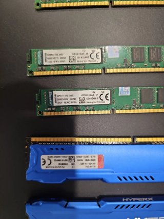 Lote de 6 Módulos Memoria RAM DDR3