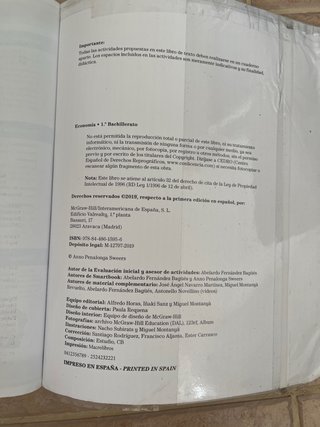 Economía 1o Bachillerato : Smartbook