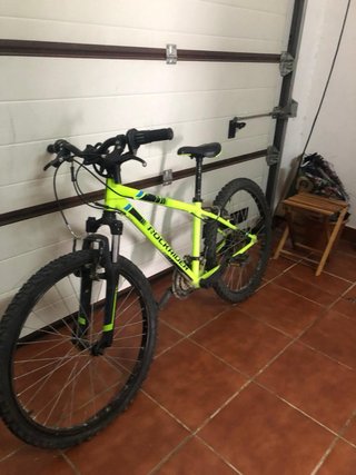 Bicicleta MTB Rockrider ST500 24”verde + casco