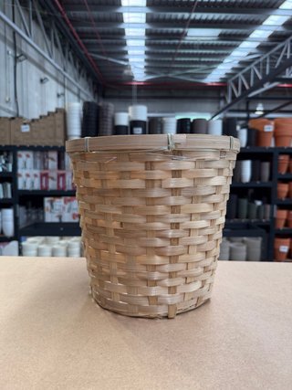 Cubremaceta de Bambú Natural Ø25 cm