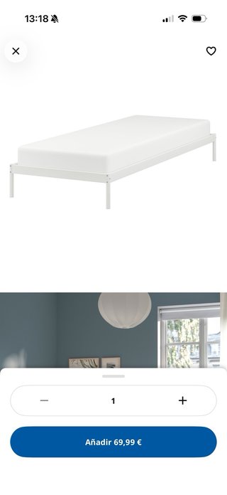 Somier Metálico Ikea Blanco