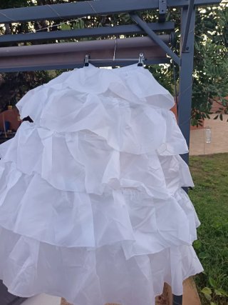 Cancán para vestido de fallera blanco