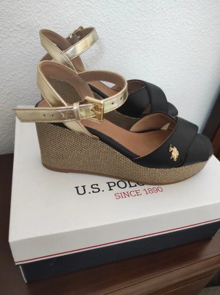 Sandalias de Cuña U.S. T:37. POLO ASSN