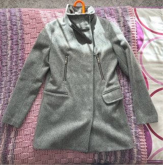 Abrigo paño gris