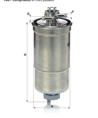 Filtro de combustible MANN-FILTER WK 853/3 x