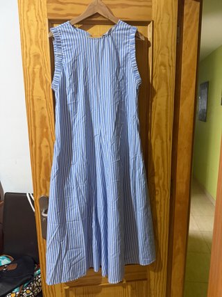 Vestido Sfera Rayas Azul y Blanco Talla M