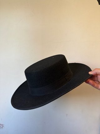 Sombrero de Flamenca Negro Talla Pequeña