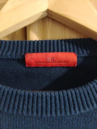 Jersey Carolina Herrera Azul vintage