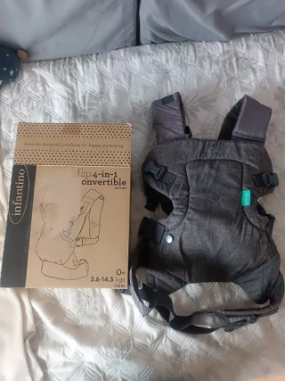 Mochila Portabebés Gris