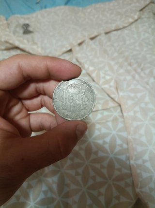 Moneda 5 Pesetas Plata 1897 Alfonso XIII