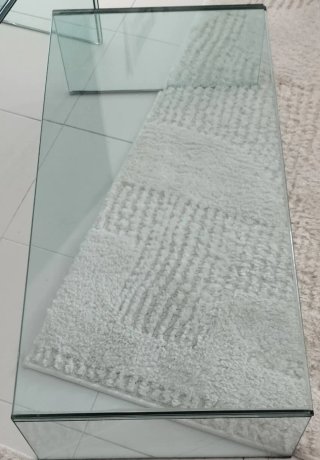 Mesa de Centro de Cristal 89,x 46