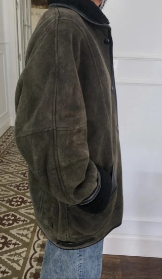 Pelliza verde oliva vintage
