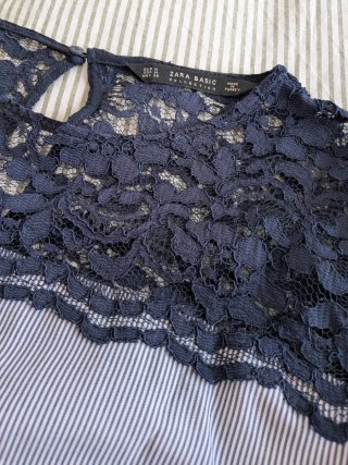 Camisa Zara con Encaje