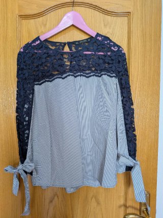 Camisa Zara con Encaje
