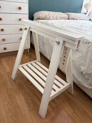 Caballete de madera blanco IKEA
