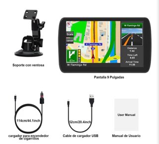 Navegador GPS Hexinex 9 Pantalla Táctil