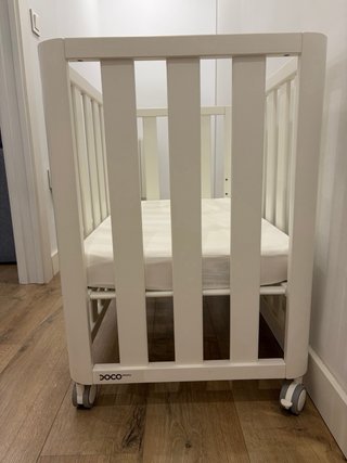 Minicuna colecho Doco blanca con colchon incluido