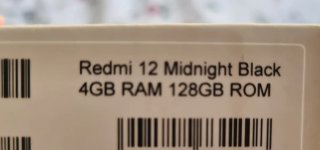 Xiaomi Redmi 12 128GB Negro