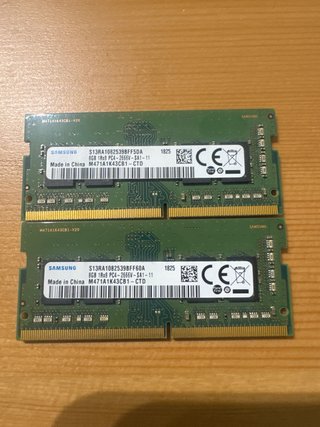 2 Módulos RAM SODIMM DDR4 8GB Samsung