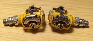 Pedales Automáticos SPD Amarillos