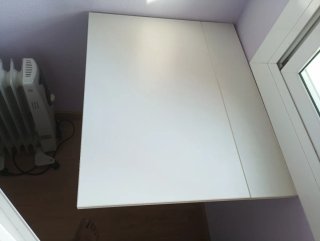 Mesa/Escritorio Plegable de Pared Blanca