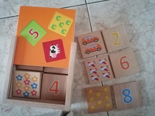 Lote 3 juegos infantiles educativos de madera