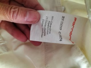 Pantalón Fornarina blanco cadera corta