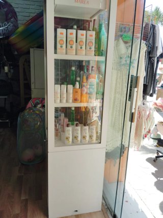 Vitrina de Madera y Cristal Blanca
