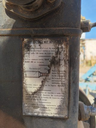 Motor de riego DITER antiguo