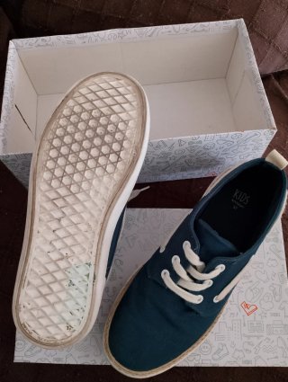 Zapatos lona niño azul talla 37
