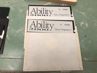 Software Vintage Amstrad Ability 2000 y Wordstar