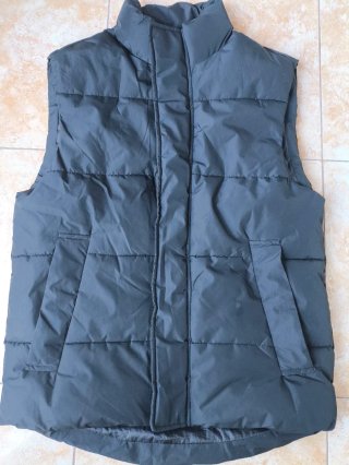Chaleco acolchado gris talla M