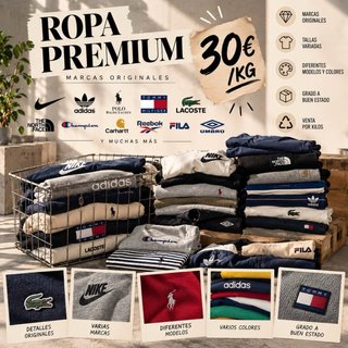 Ropa de Marcas Premium y diseñador Grado A al KG