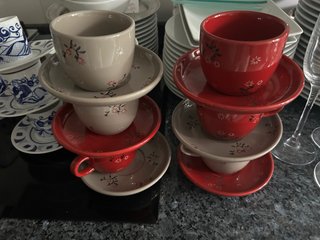 Juego de Café de Cerámica (6 piezas)