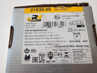 Pastillas de Freno traseras BMW