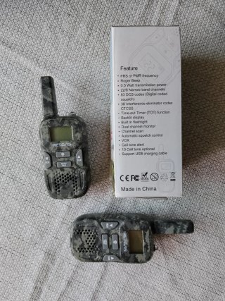 Retevis RT33 Walkie Talkies Niños Camuflaje