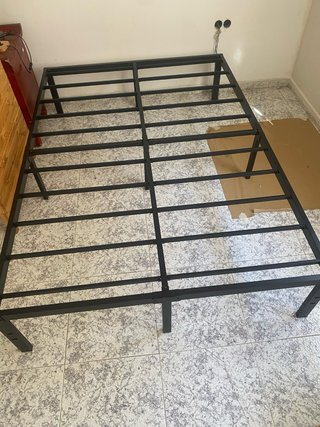 Somier metálico negro