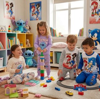 Pijama de Stitch y sonic