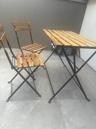 Set de Mesa y 2 Sillas de Terraza