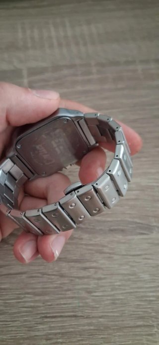 Reloj Cartier Plata y Blanco