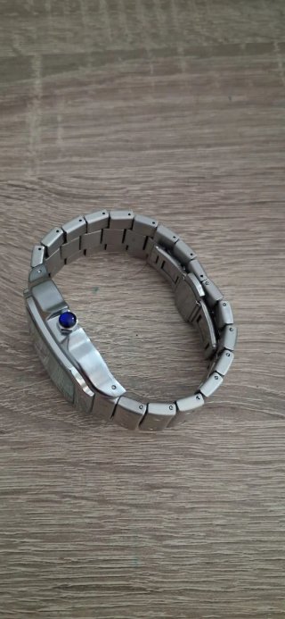Reloj Cartier Plata y Blanco