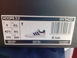 Zapatillas Adidas blancas y azules