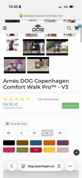 Arnés DOG Copenhagen Comfort Walk Pro Talla L