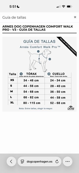 Arnés DOG Copenhagen Comfort Walk Pro Talla L