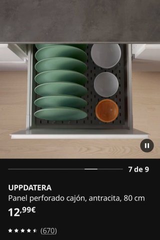 Organizador de cajones IKEA UPPDATERA - Nuevo