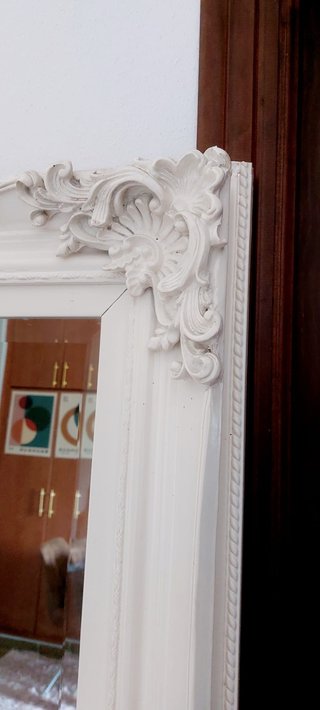 Espejo decorativo blanco