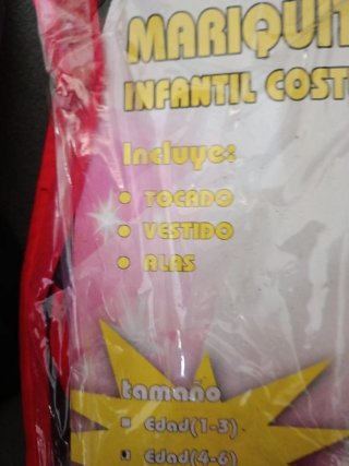 Disfraz Mariquita Hada Infantil 4-6 años