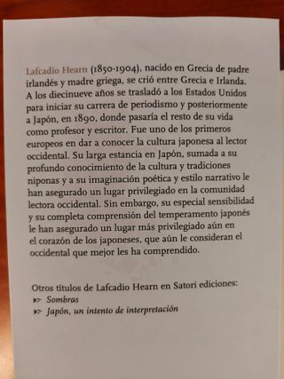 En el Japón fantasmal, de Lafcadio Hearn