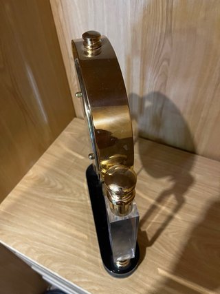 Orologio a pendolo con sfere in cristallo