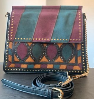 Bolso Bandolera Étnico con Tachuelas